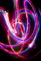 Flare 2 - Purple & Pink Light Streaks Modern Art.