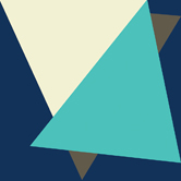 Tuck - Beige and Blue Geometric Modern Wall Decor. 